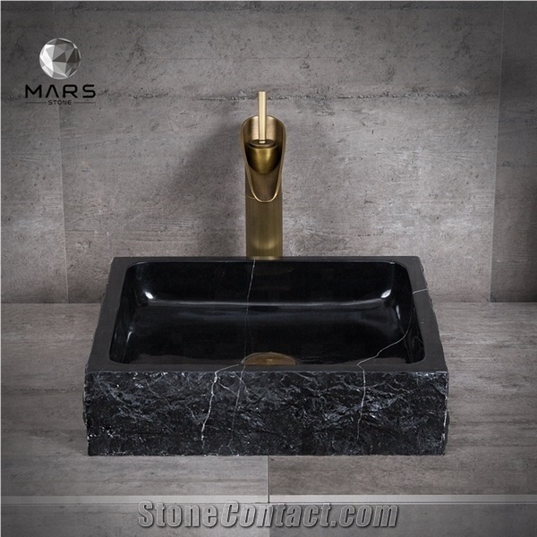 Cheap Black Marble Basin Bathroom Sinks Stone Sink
