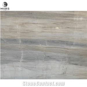 Cheap China Crystal White Wood Grain Marble Polished Slabs