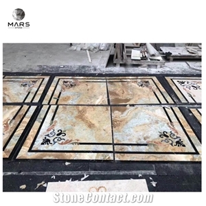 China Factory Foyer Marble Water-Jet Medallion Marble-Slabs