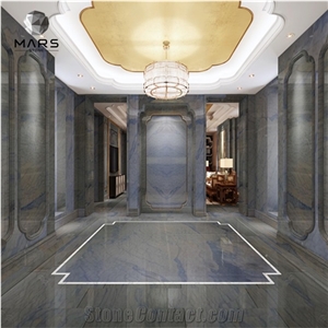China Factory Gemstone Grand Blue Sky Quartzite