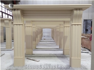 Composite Stone Fireplace Engineered Stone Fireplace