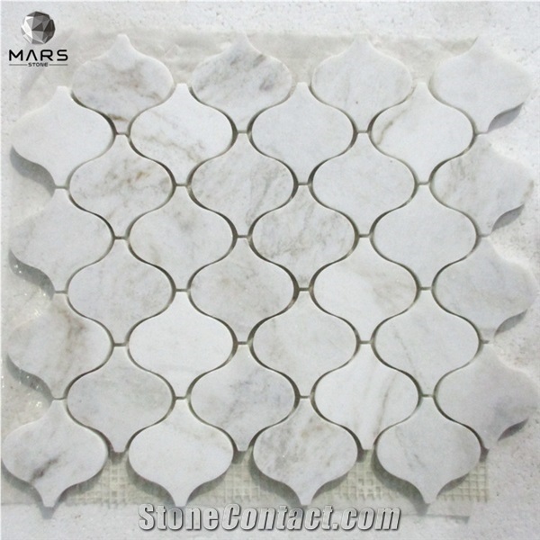 Customized Design Kitchen Wall Lantern Shape Mosaic Tiles