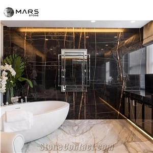 Discount Price Factory Supply Laurent Gold Black Marble