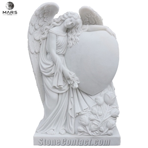 Factory Price Angel with Heart Tombstone