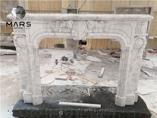 Factory Price Marble Fireplace Natural Stone Fireplace