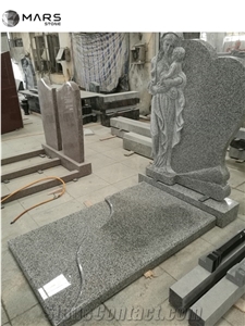 Granite Headstone Marble Angel Wings Monument Tombstone