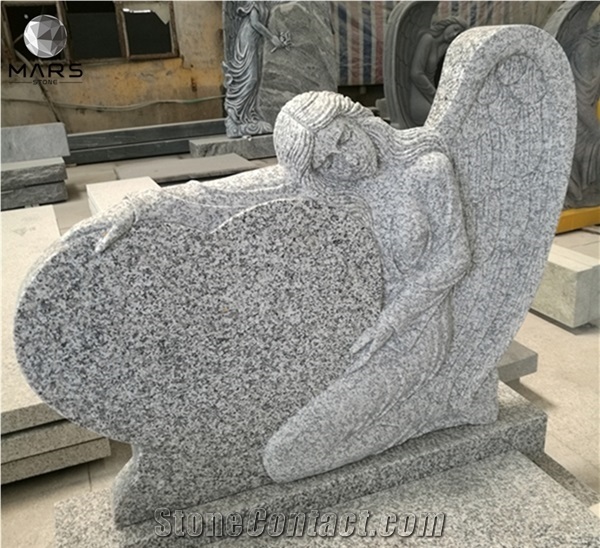 Granite Marble Angel Heart Headstone Monument Tombstone