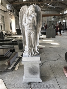 Granite Marble Angel Heart Headstone Monument Tombstone