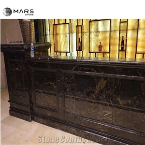 Hot Sell Portoro Black Marble Low Prices Gold Flower Buyers