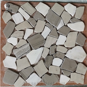 Mixed Color Broken Marble Tumble Marble Mosaic Buyers