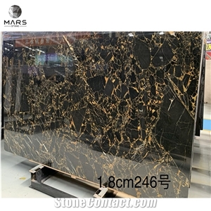 Natural Stone Marbles Athen Black Portoro Gold for Wall