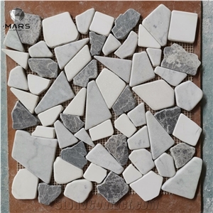 Tombled Irregular Natural Stone Mosaic Tiles