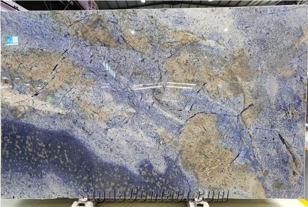 Bookmatch Namibia Blue Sodalite Granite Slabs