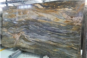 Brazil Fusion Blue Silk Road Quartzite Slab