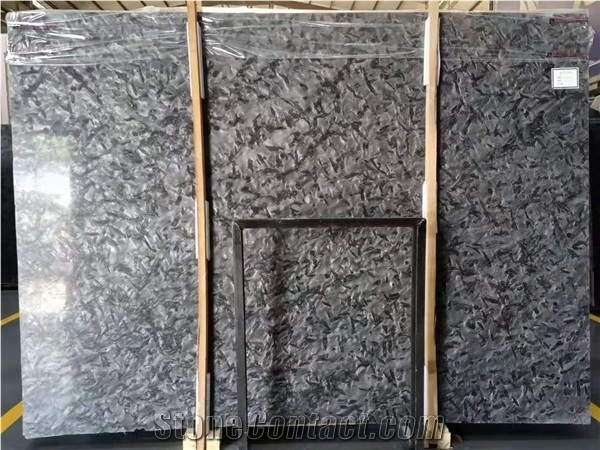 Brazil Matrix Black Granite Slab