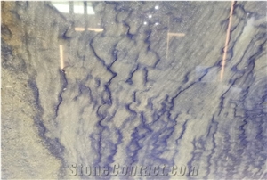 Brazil Sapphire Blue Sodalite Quartzite Slab