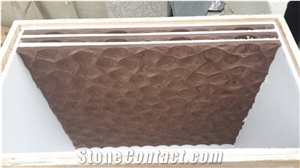 China Purple Wooden Grain Sandstone Slabs Tiles