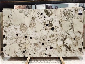 Luxury Brazil Alpin White Granite Slab