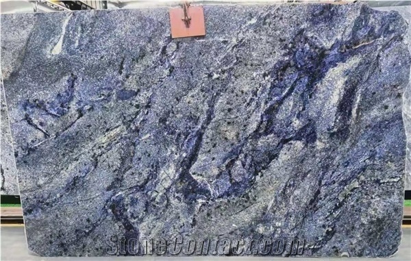 Luxury Brazil Azul Pegaso Blue Granite Slab