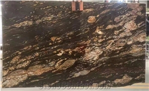 Polished Brazil Arctic Night Black Granite Slab