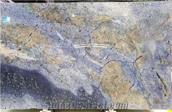 Polished Luxury Katuba Blue Sodalite Extra Granite Slab