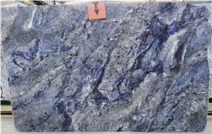Polished Luxury Katuba Sodalite Blue Granite Slab