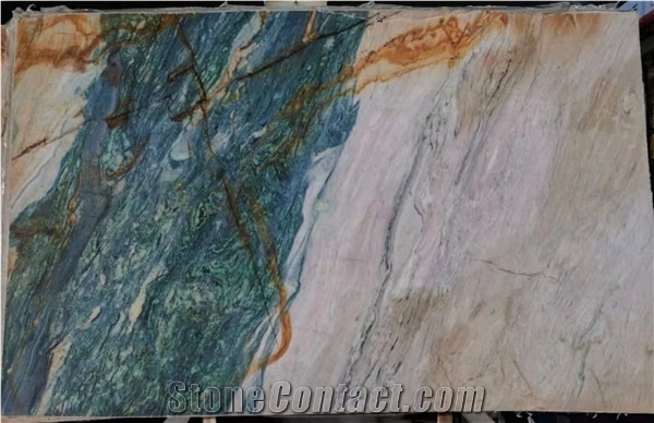 Polished Luxury Multicolor Portomare Quartzite Slabs