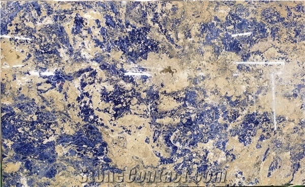 Polished Sodalite Azul Royal Blue Granite Slab