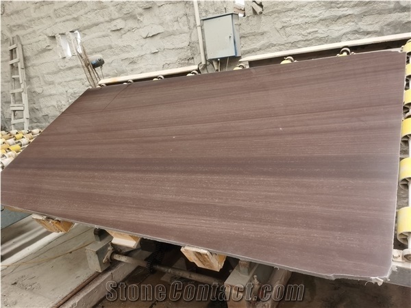 Purple Brown Wooden Grain Sandstone Block