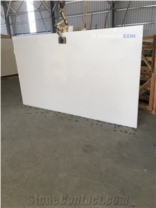 Premium White Crystal Marble Polished Slabs - Grade a