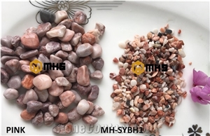 Pink Tumbled Pebbles Vietnam Origin