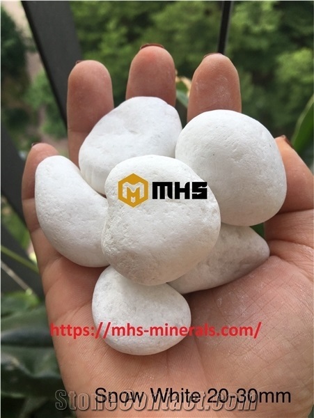 White Tumbled Pebble Stone/ Vietnam Stone