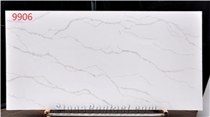 2021 2cm Engineered Absolute Pure White Quartz Stone Slabs