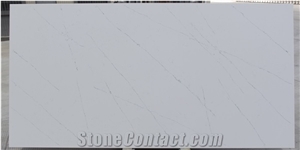 2021 New Arrival Quartz Slabs Grey Veins Artificial Stone