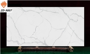 2021 New Calacatta Quartz Stone Slabs Zd9007