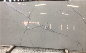 Agglomerated Quartz Slabs for Floor and Kitchen