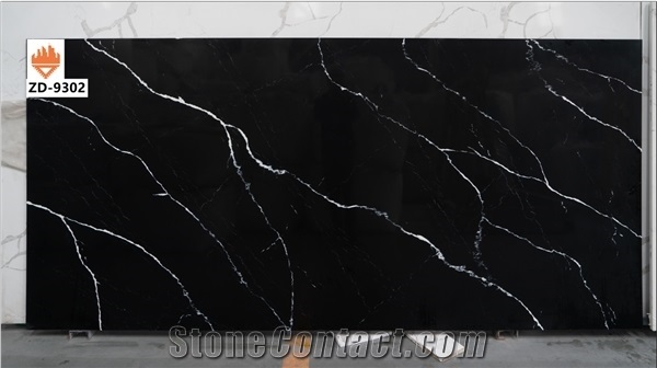 Black Artificial Quartz Stone Slabs Price