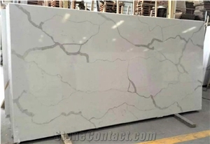 Calacatta Artificial Quartz Stone Slab for Countertops