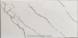 Calacatta Laza Quartz Surface Nsf Artificial Stone