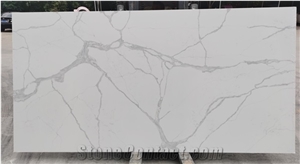 Calacatta White Artificial Quartz Stone Slabs for Sale