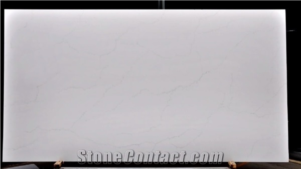 Calacatta White Quartz Stone Slabs for Worktop
