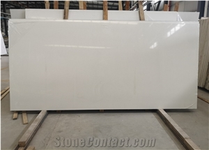 Crystal White Sparkling White Quartz Slab for Vanity Top