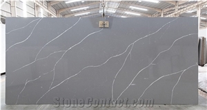 Factory Calacatta Artificial Stone Quartz Slab for Walls