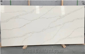 Hot Sale White Calacatta Engineered Stone Slabs for Worktop