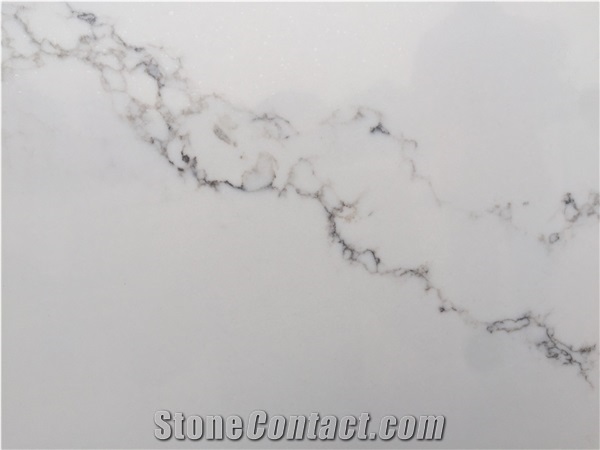 Malaysia Engineered Quartz Stone Calacatta Slab