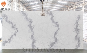 Malaysia Supply Artificial Quartz Calacatta Stone Slabs