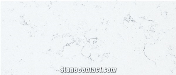 Man Made Powder Cararra Quartz Stone Slab for Kitchen