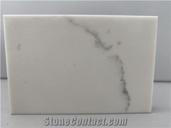 Marble Pattern with Veins Engineered Quartz Stone