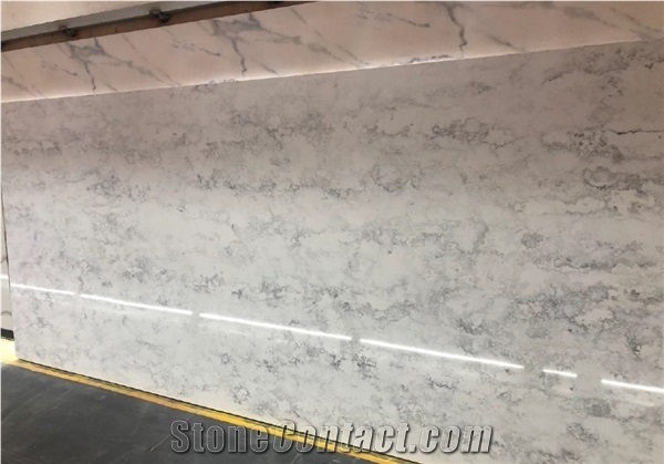 Marbling Quartz Slab for Commercial and Residential Project