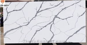 Solid Surface Engineered Quartz Slab for Kitchen Countertops